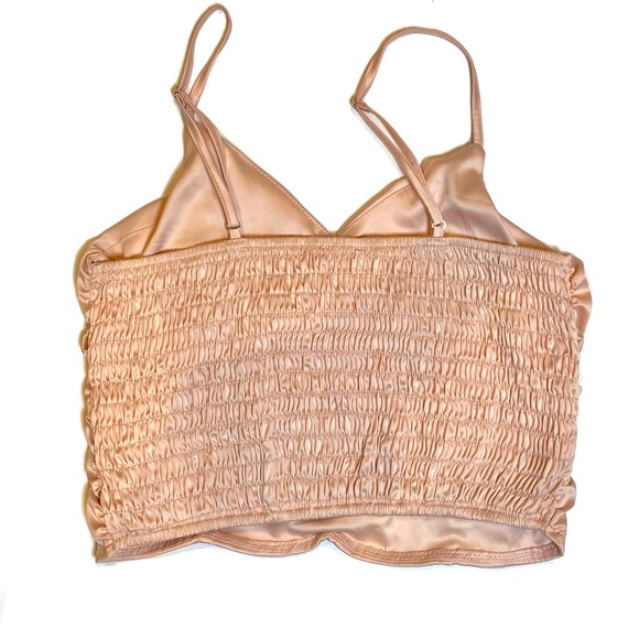 RUCHED SATIN TOP - Picture 2 of 3